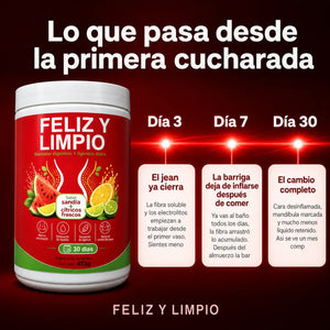 Ingredientes de FELIZ Y LIMPIO