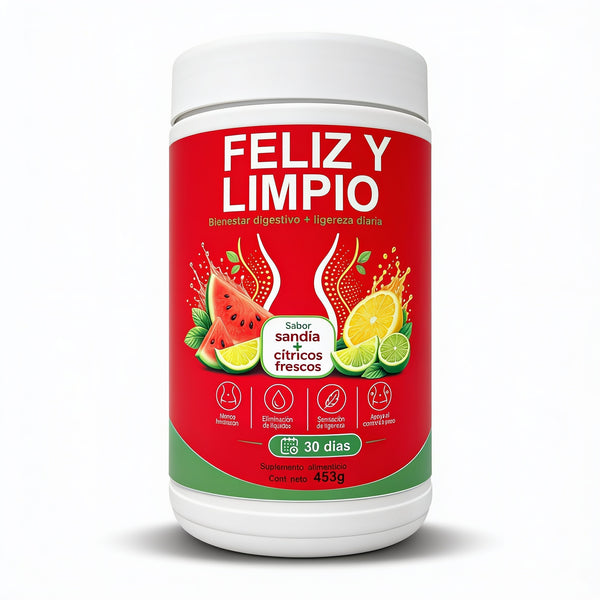 Feliz y Limpio – Desinflama la barriga desde el tercer día