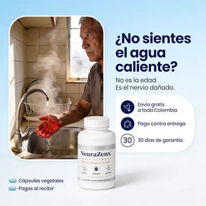 No sientes el agua caliente y te quemas: es el nervio dañado