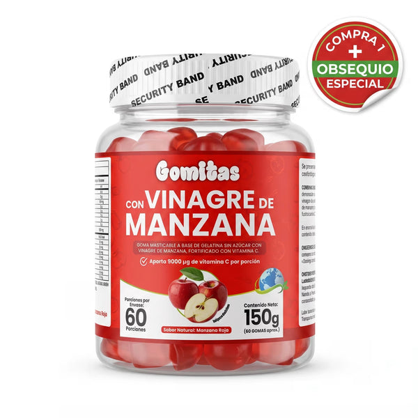 GOMITAS DE VINAGRE DE MANZANA PARA LAS QUE YA PROBARON MORINGA, FAJAS, DIETAS Y LA BARRIGA SIGUE AHÍ — IMPORTADO