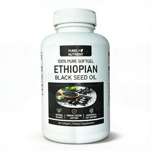 Purely Nutrient Ethiopian Black Seed Oil – Parásitos y vientre plano